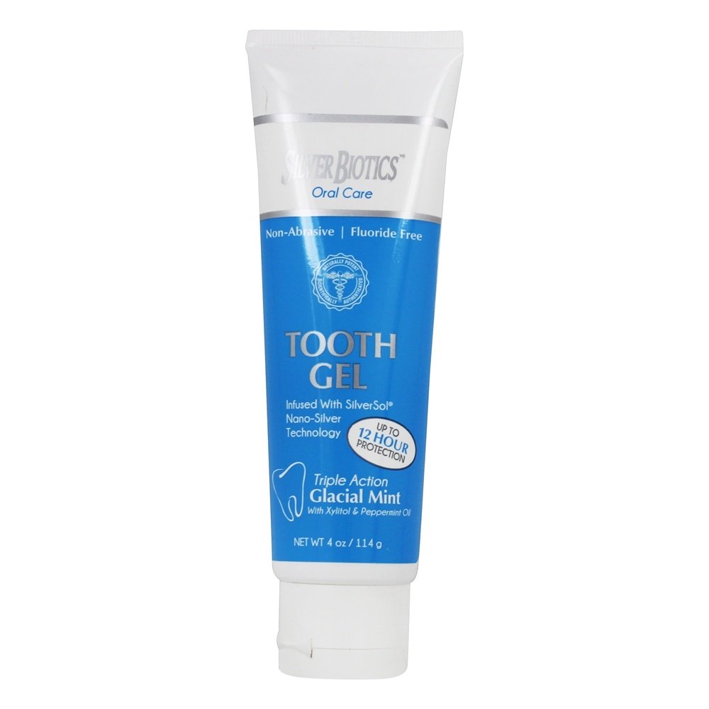 Comprar Prata Biótico Oral Cuidar Dente Gel Glacial Hortelã - 4 oz. American Biotech Labs