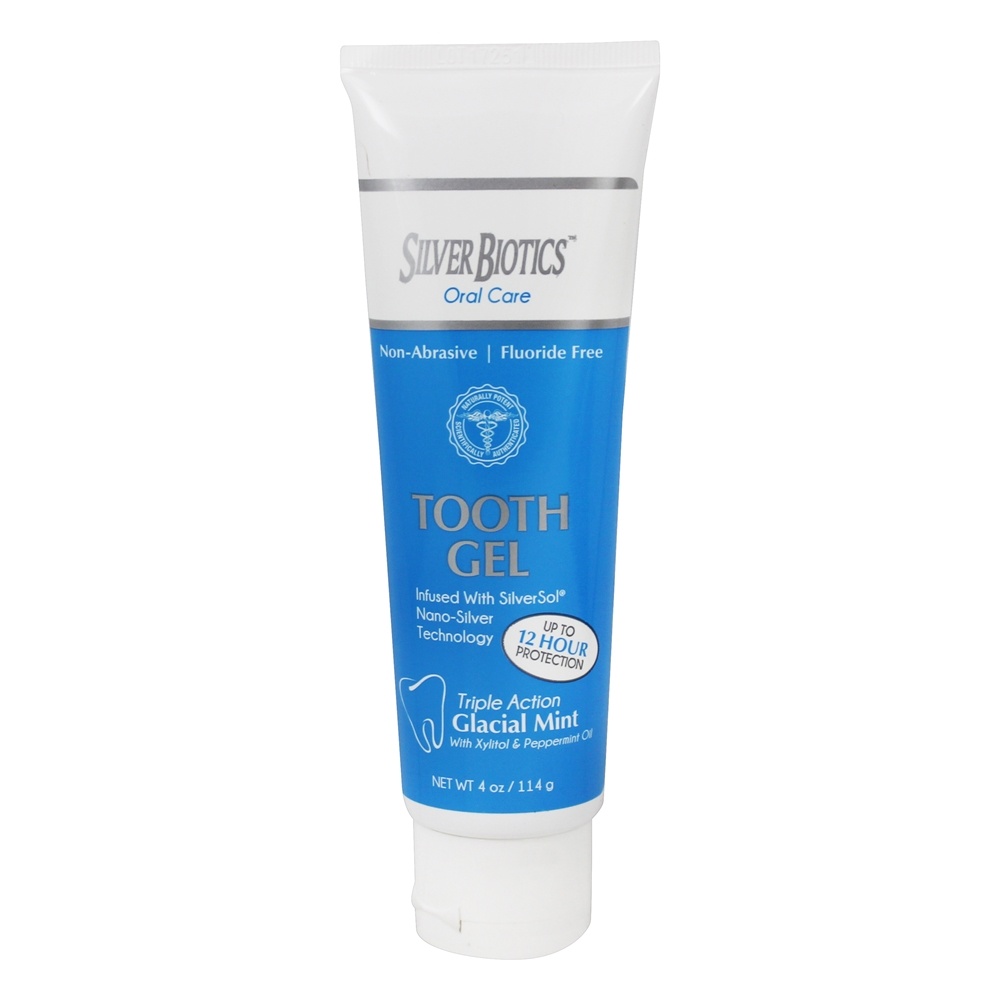 Comprar Prata Biótico Oral Cuidar Dente Gel Glacial Hortelã - 4 oz. American Biotech Labs - Imagem 2