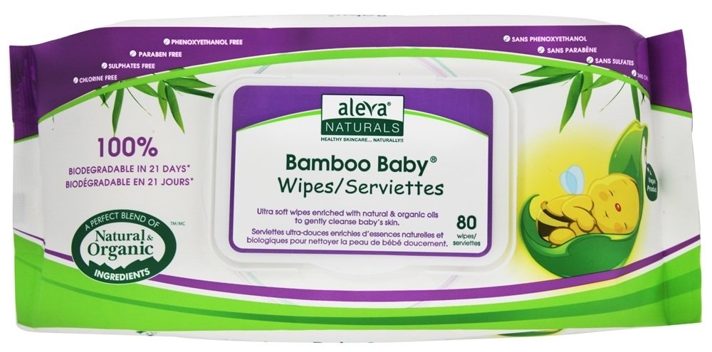 Comprar Toalhetes de bebê de bambu - 80 Limpe (s) Aleva Naturals
