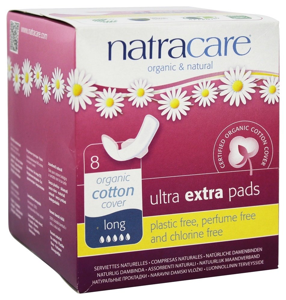 Comprar Algodão Cobrir Extremista Extra Longo Almofadas - 8 Almofadas Natracare