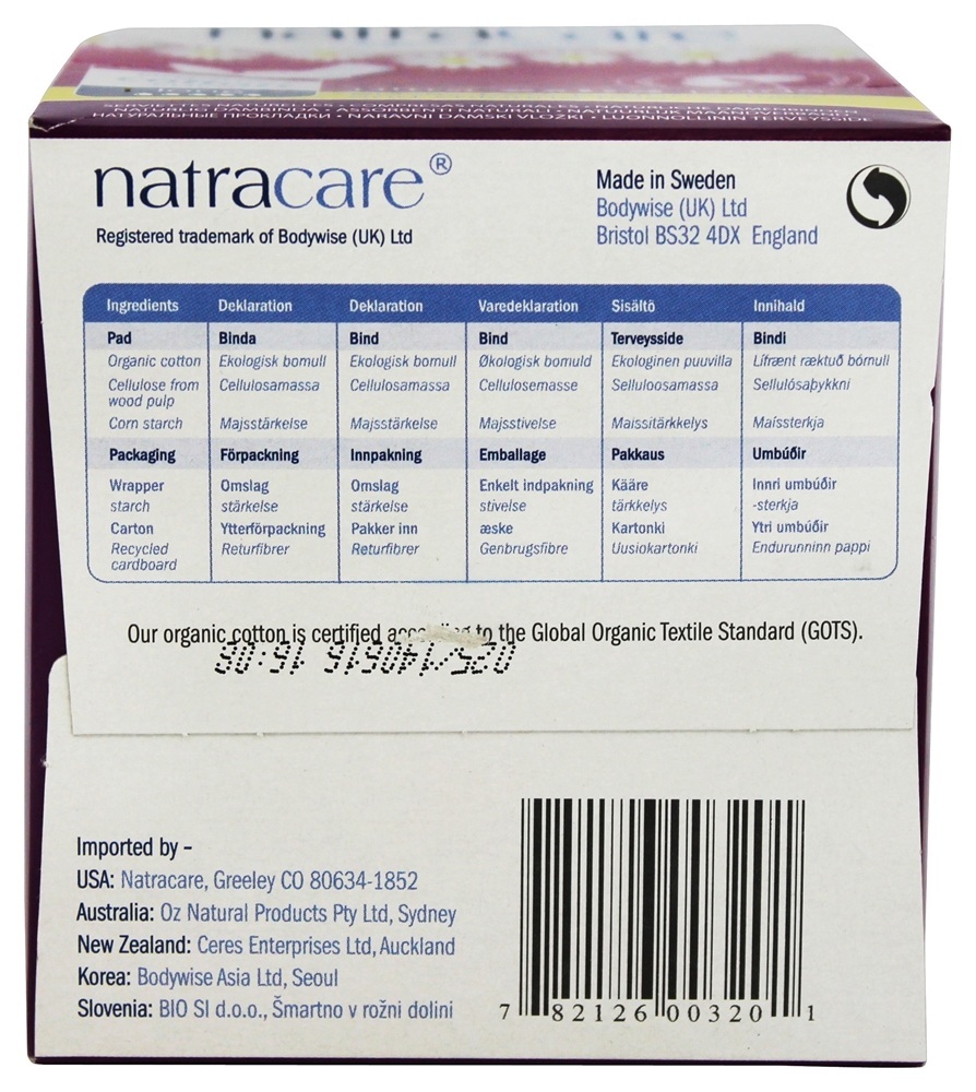 Comprar Algodão Cobrir Extremista Extra Longo Almofadas - 8 Almofadas Natracare - Imagem 2