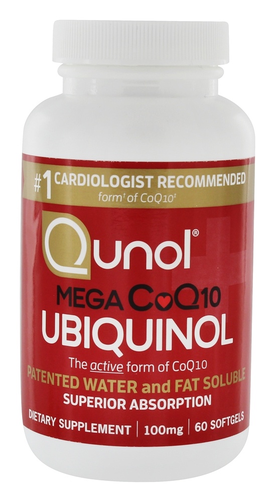 Comprar Mega CoQ10 Ubiquinol 100 mg. - 60 Softgels Qunol