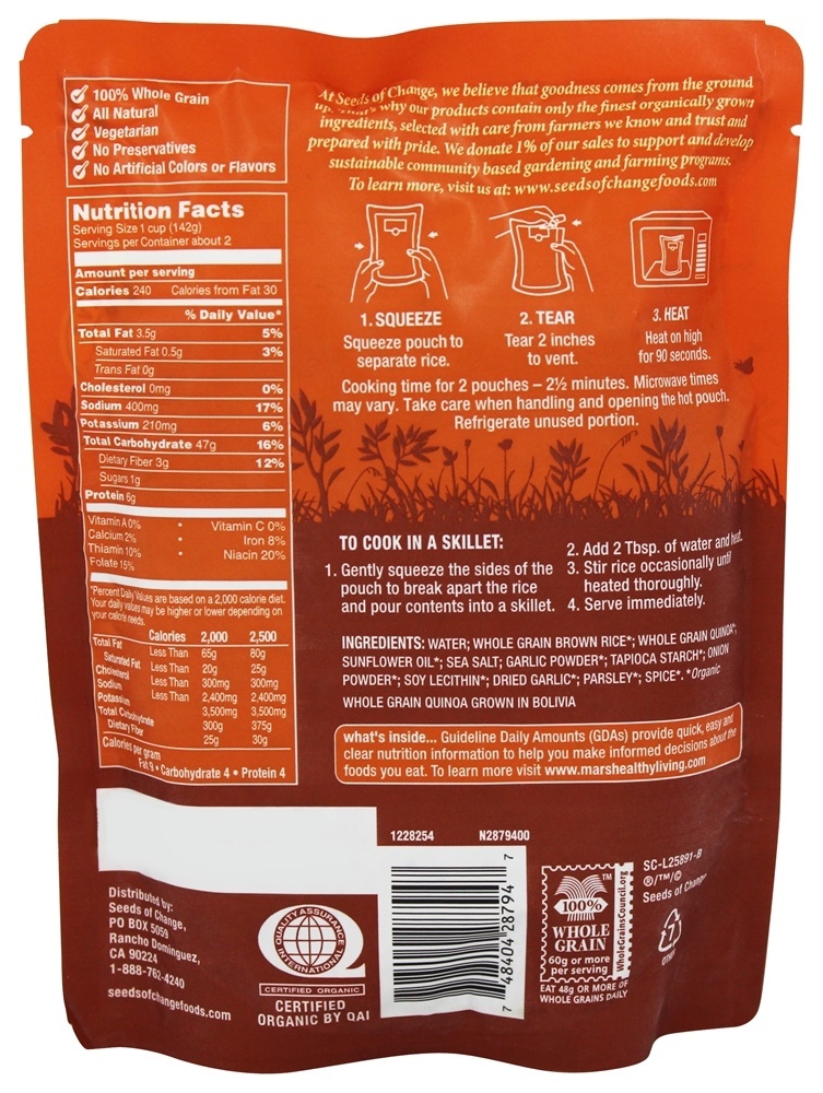 Comprar Quinoa Orgânica e Arroz Integral - 8.5 oz. Seeds of Change - Imagem 2