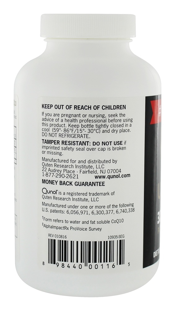 Comprar Ultra CoQ10 100 mg. - 120 Softgels Qunol - Imagem 3