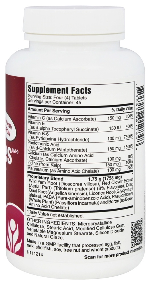 Comprar Para Mudanças Femininas Complete Menopaause Support - 180 Comprimidos vegetarianos Michael's Naturopathic Programs - Imagem 2