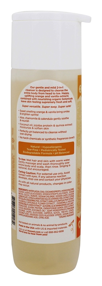 Comprar Honesto Xampu + Corpo Lavar Doce Laranja Baunilha - 8.5 fl. oz. The Honest Company - Imagem 2