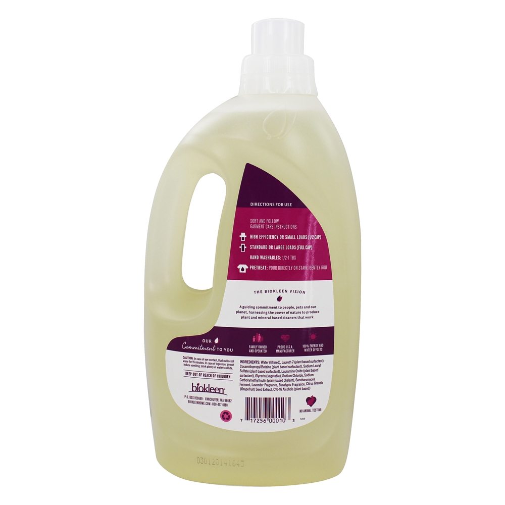 Comprar Esporte Lavanderia Líquido 128 Cargas Lavanda & Eucalipto - 64 fl. oz. Biokleen - Imagem 2