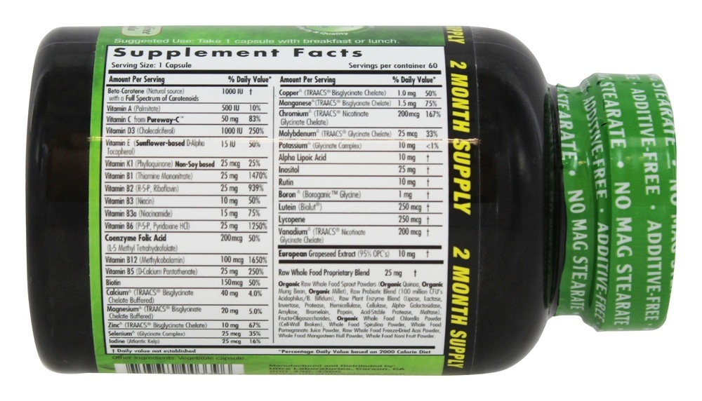 Comprar Complete Multi Vit-A-Min - Cápsulas vegetarianas 60 Emerald Labs - Imagem 2