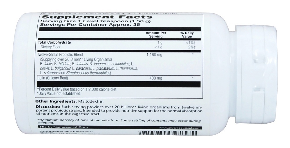 Comprar Multidophilus 12 Fórmula de Doze Cepas com Prebióticos em Pó 20 Bilhões de UFC - 1.97 oz. Solaray - Imagem 3