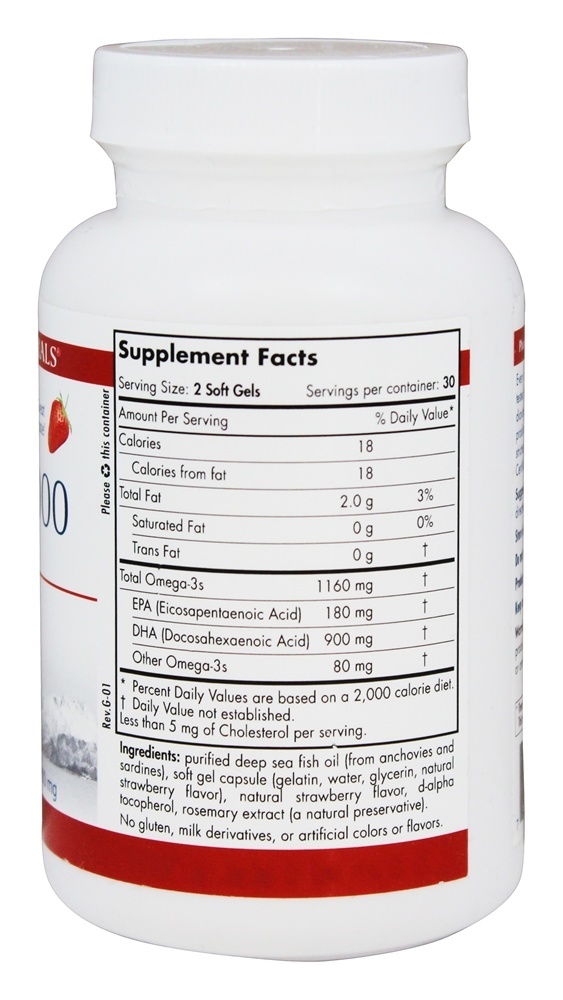 Comprar ProDHA 1000 180 EPA/900 DHA Sabor Morango 1000 mg. - 60 Softgels Nordic Naturals Professional - Imagem 2