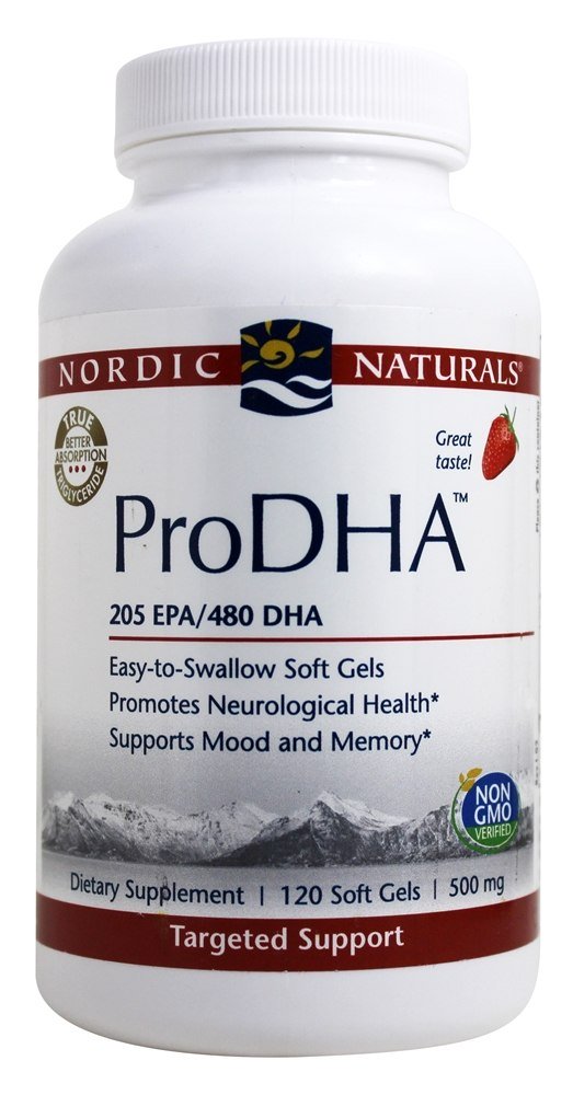 Comprar ProDHA 205 EPA/480 DHA Sabor Morango 500 mg. - 120 Softgels Nordic Naturals Professional
