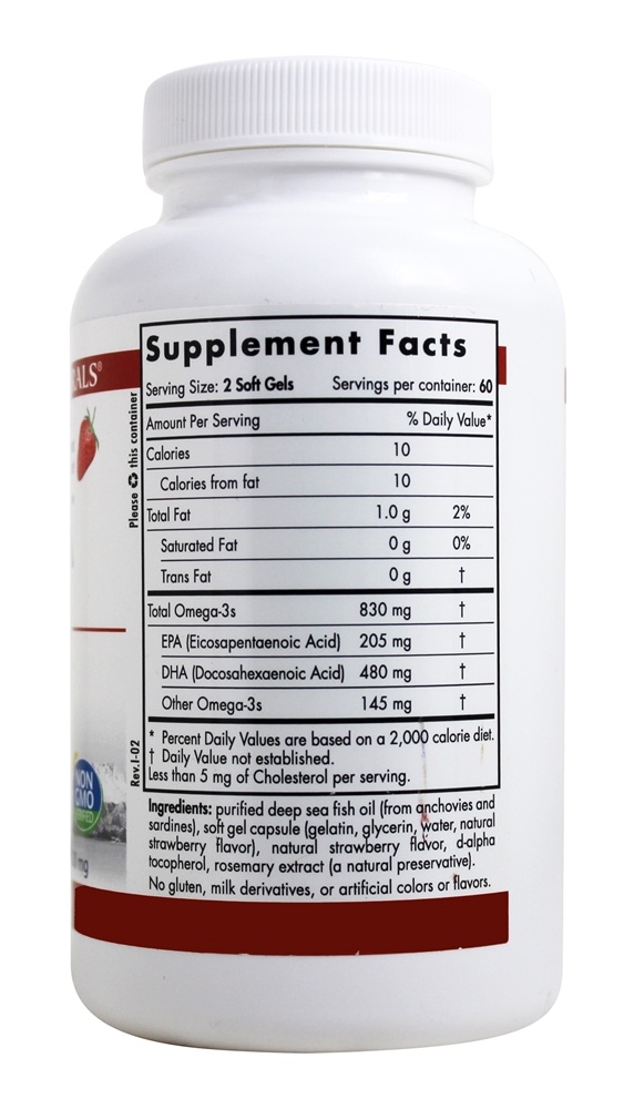 Comprar ProDHA 205 EPA/480 DHA Sabor Morango 500 mg. - 120 Softgels Nordic Naturals Professional - Imagem 2