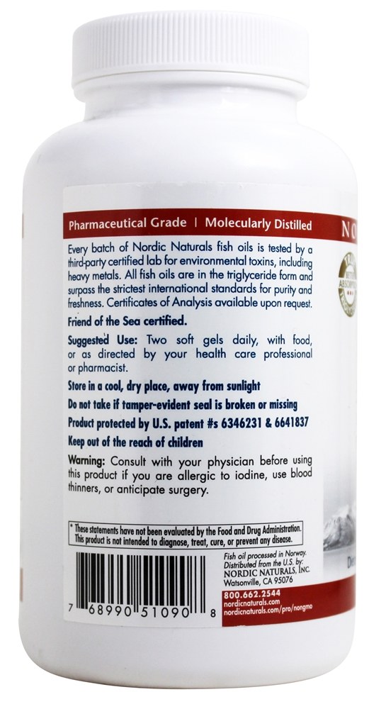 Comprar ProDHA 205 EPA/480 DHA Sabor Morango 500 mg. - 120 Softgels Nordic Naturals Professional - Imagem 3