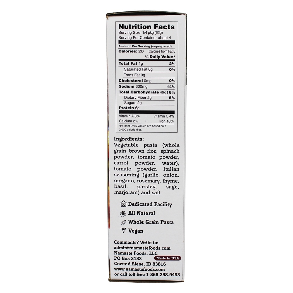 Comprar Jantar sem glúten de macarrão Pisavera - 9 oz. Namaste Foods - Imagem 2