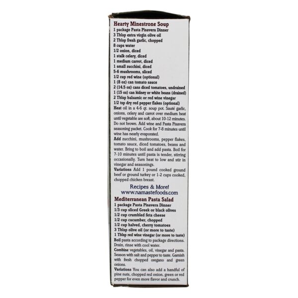 Comprar Jantar sem glúten de macarrão Pisavera - 9 oz. Namaste Foods - Imagem 4
