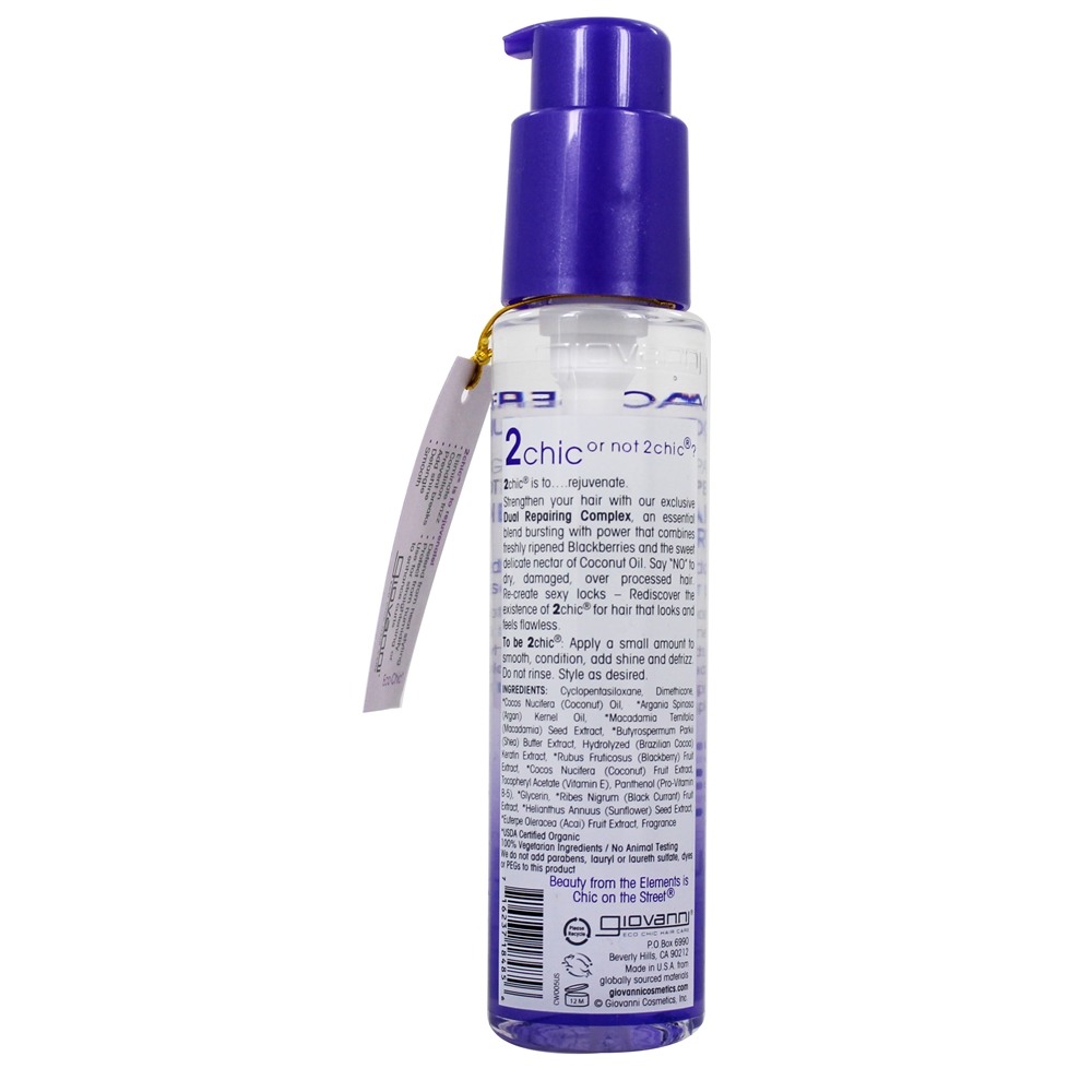 Comprar 2Chic Reparação Super Potion Hair Oil Soro Blackberry & óleo de coco - 2.75 fl. oz. Giovanni - Imagem 2