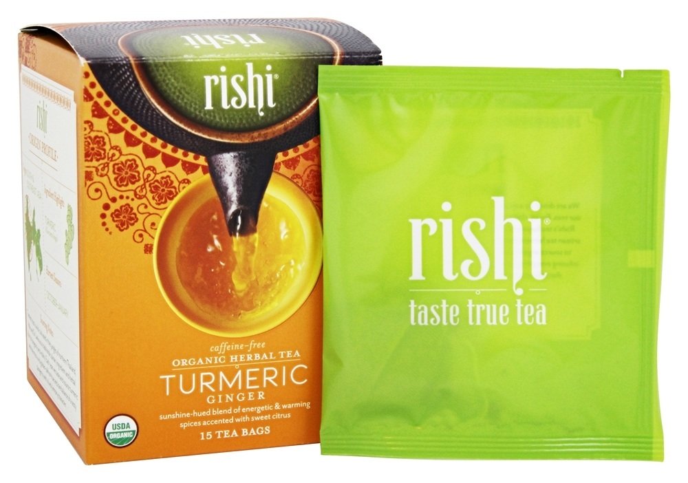 Comprar Chá de ervas orgânico Gengibre de cúrcuma sem cafeína - 15 Saquinhos de Chá Rishi Tea
