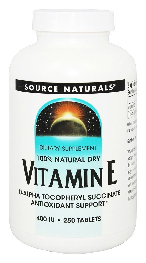 Comprar Vitamina E 400 UI - 250 Tablets Source Naturals
