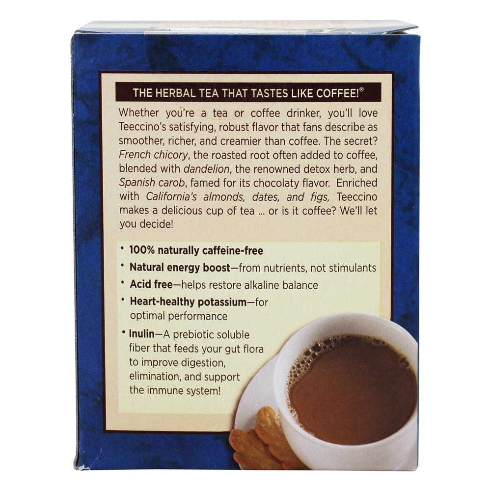 Comprar Dente-de-leão Ninho de ervas assado com cafeína e noz de caramelo - 10 Saquinhos de Chá Teeccino - Imagem 3