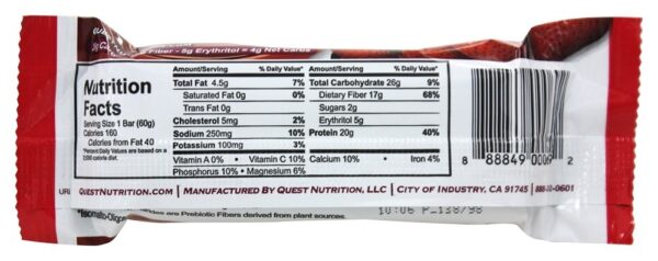 Comprar Barra de Proteína da Quest Bares de Morango Cheesecake de Morango - 12 Barras Quest Nutrition - Imagem 6