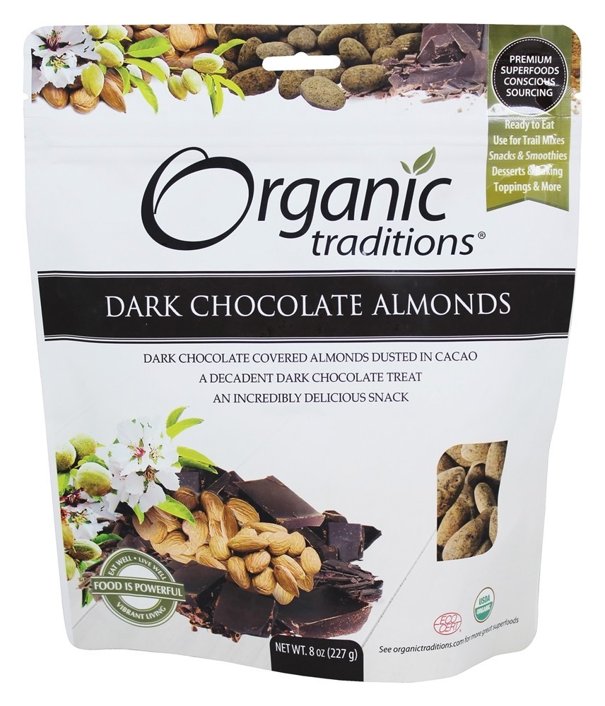 Comprar Amêndoas de Chocolate Negro - 8 oz. Organic Traditions