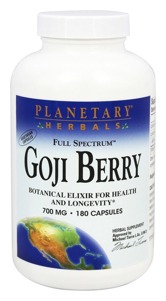 Comprar Completo Spectrum Goji Baga 700 mg. - Cápsulas vegetarianas 180 Planetary Herbals