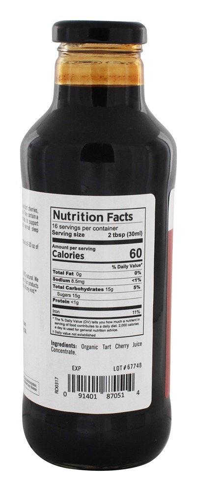 Comprar Concentrado de cereja torta orgânica - 16 fl. oz. Pure Planet - Imagem 2