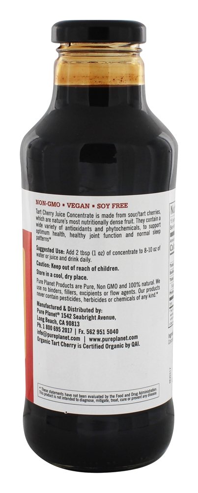 Comprar Concentrado de cereja torta orgânica - 16 fl. oz. Pure Planet - Imagem 3
