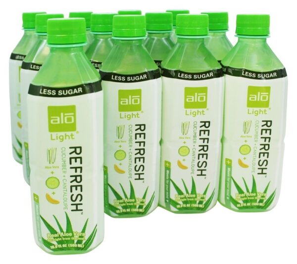 Comprar Original Aloés Beber Refrescar Luz Aloés Vera + Pepino + Cantalupo - 16.9 fl. oz. ALO - Imagem 4