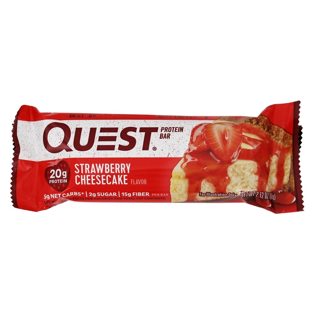 Comprar Quest Bar Barra de Proteína Sabor Cheesecake de Morango - 2.12 oz. Quest Nutrition