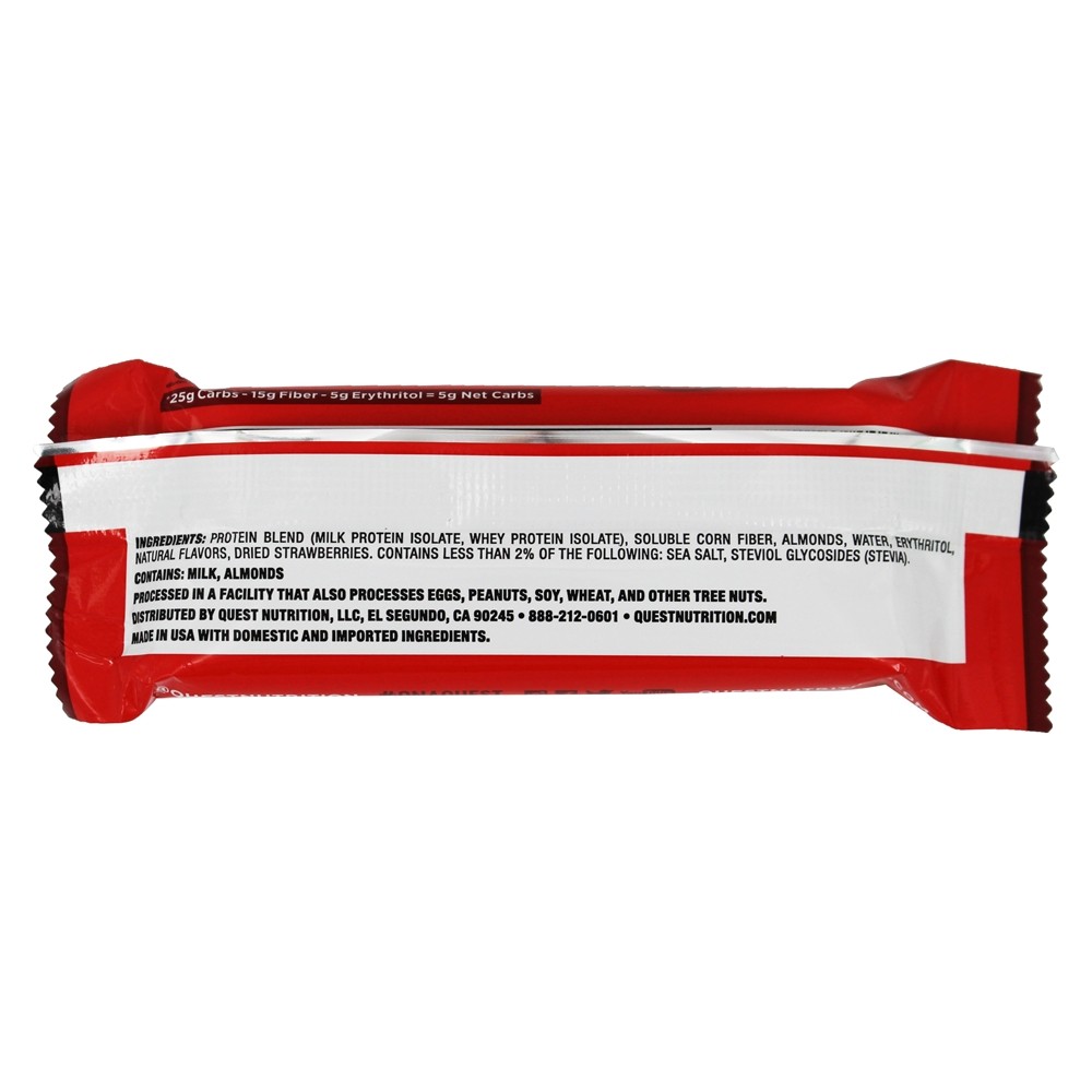 Comprar Quest Bar Barra de Proteína Sabor Cheesecake de Morango - 2.12 oz. Quest Nutrition - Imagem 3