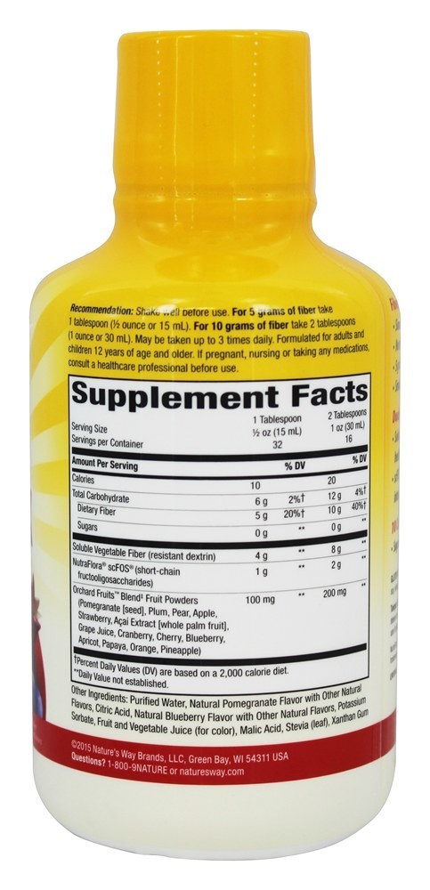 Comprar Alive! Fibra Líquida com Prebióticos Romã-Berry - 16 fl. oz. Nature's Way - Imagem 2