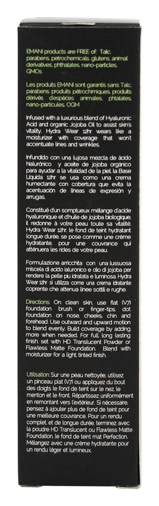 Comprar Hydra Wear 12Hr Fundação Bastante Leve - 1.35 oz. Emani - Imagem 4