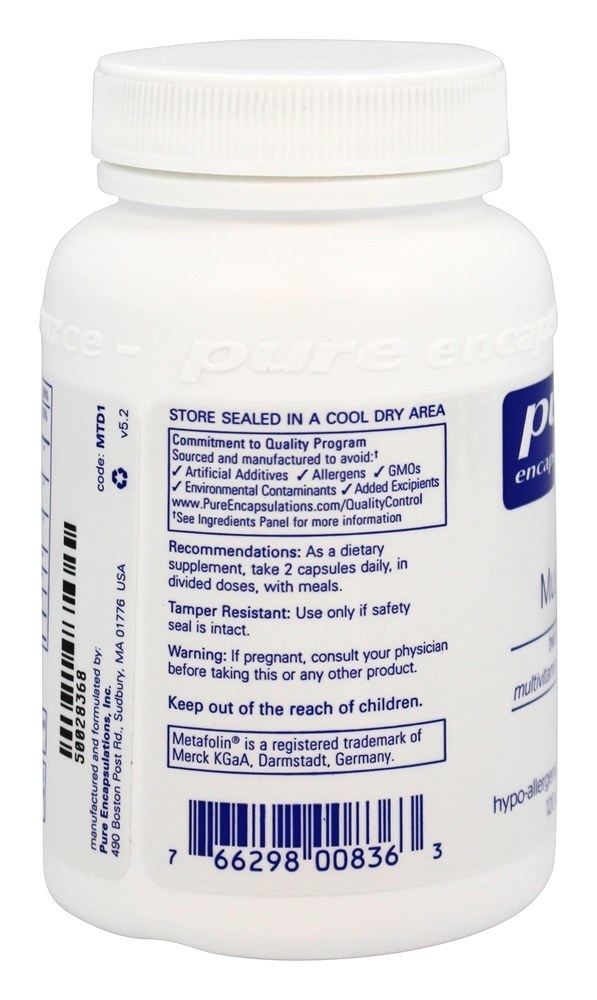 Comprar Multi t/d - Cápsulas 120 Pure Encapsulations - Imagem 4