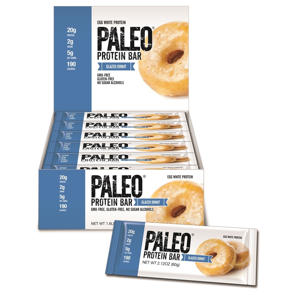 Comprar Paleo Ovo Branco Proteína Bar Vidrados Rosquinha - 12 Barras Julian Bakery