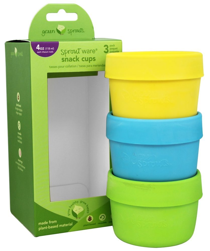 Comprar Sprout Taças de Snacks de Ware Variedade de Aqua - Pacote 3 Green Sprouts