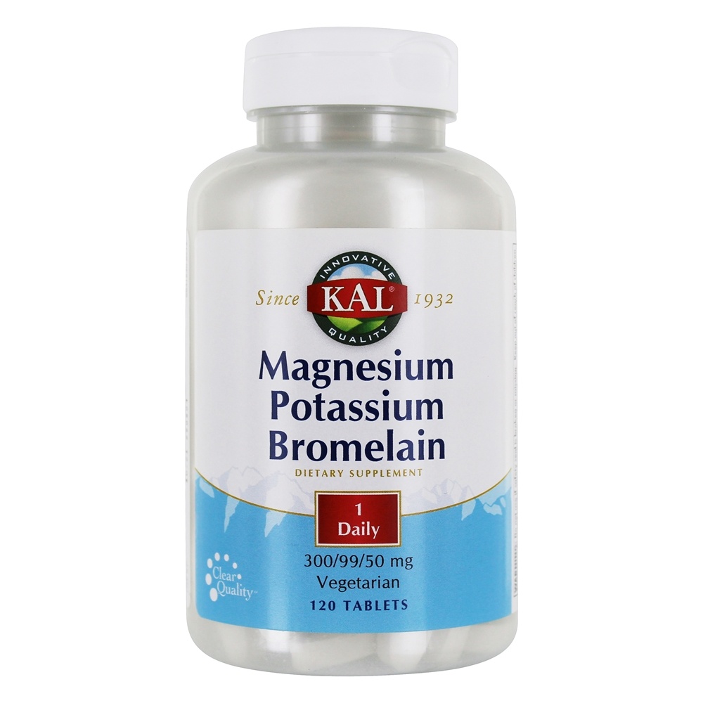 Comprar Bromelina De Potássio De Magnésio - 120 Tablets Kal
