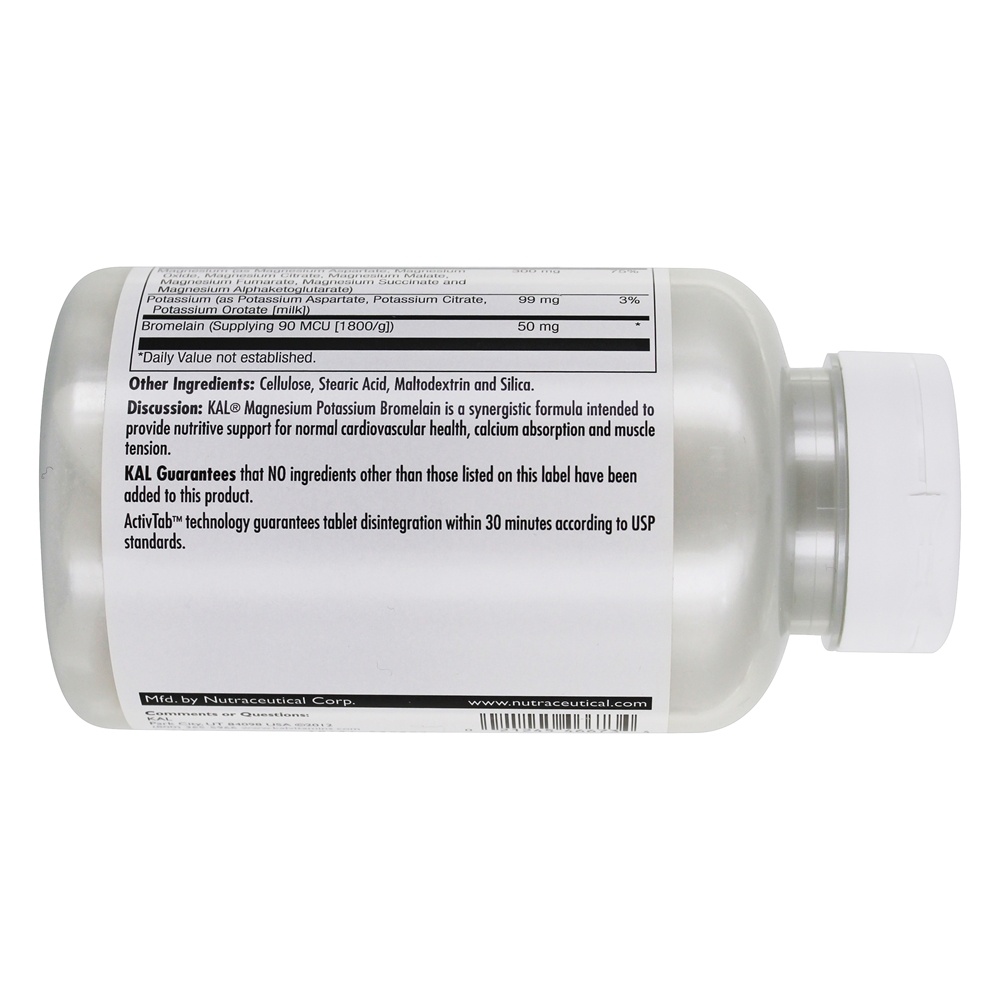 Comprar Bromelina De Potássio De Magnésio - 120 Tablets Kal - Imagem 3
