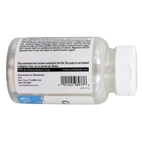 Comprar Libertação sustentada de ácido caprílico 500 mg. - Cápsulas vegetarianas 90 Kal - Imagem 4