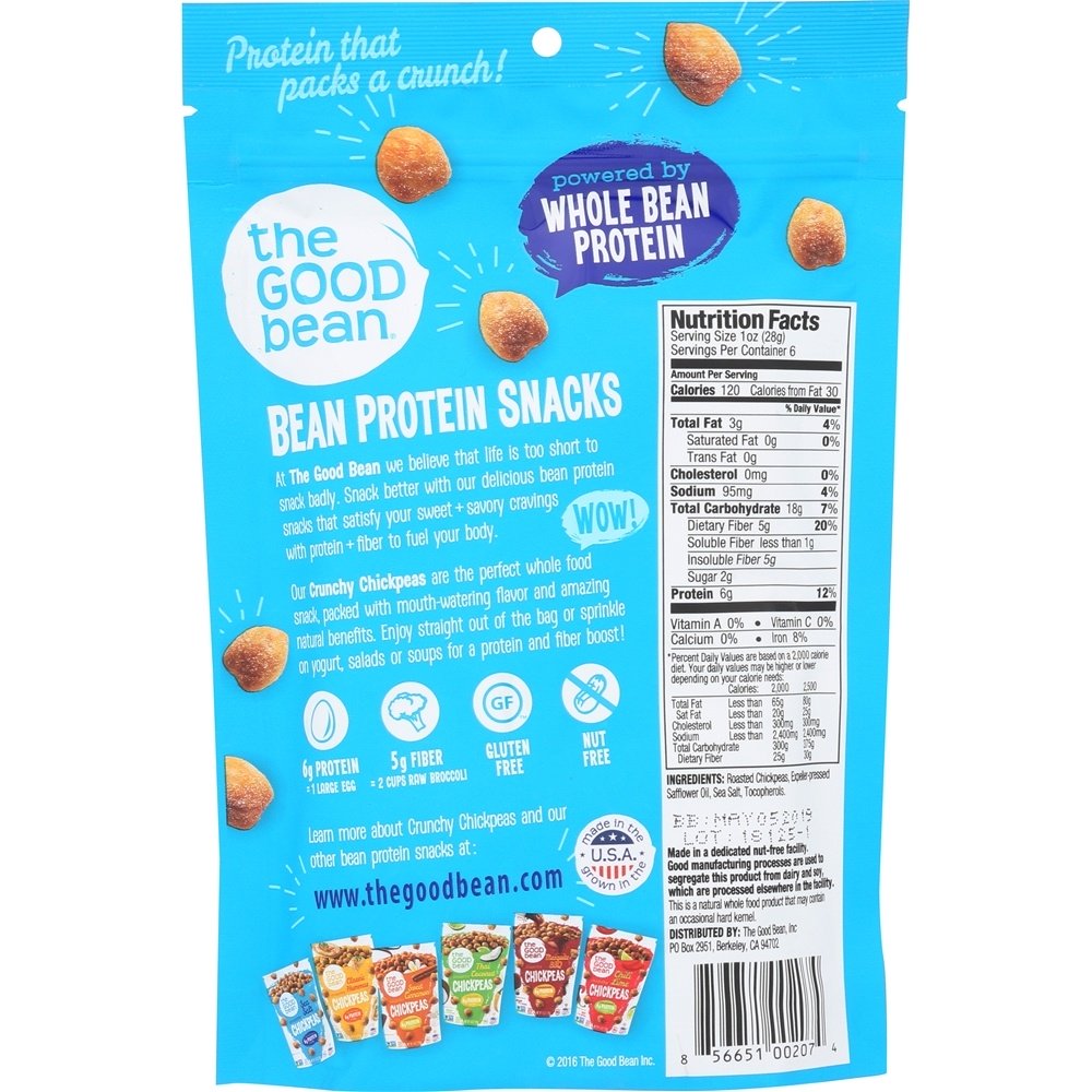 Comprar Tudo Natural Grão De Bico Lanche Sal Do Mar - 6 oz. The Good Bean - Imagem 2