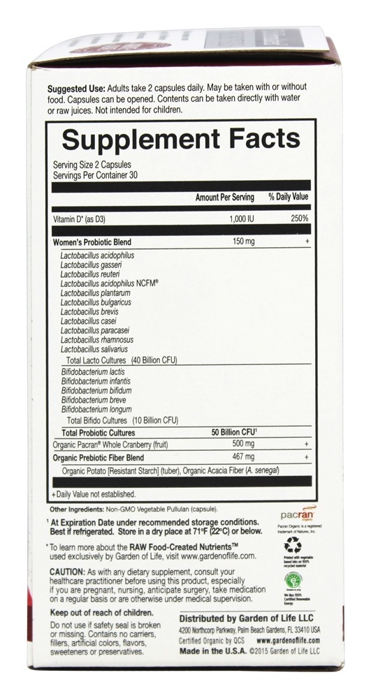 Comprar Dr. Trato Urinário com Probióticos + 50 Bilhões de UFC - Cápsulas vegetarianas 60 Garden of Life - Imagem 2
