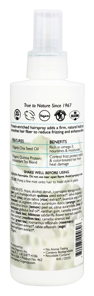 Comprar Chia Hairspray Forte Espera - 8 fl. oz. Aubrey Organics - Imagem 2