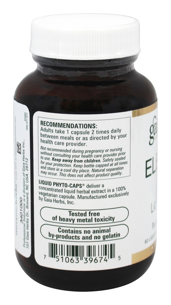 Comprar Raiz Eleuthero 554 mg. - 60 Cápsulas Gaia Herbs Professional líquido Gaia Herbs Professional - Imagem 3