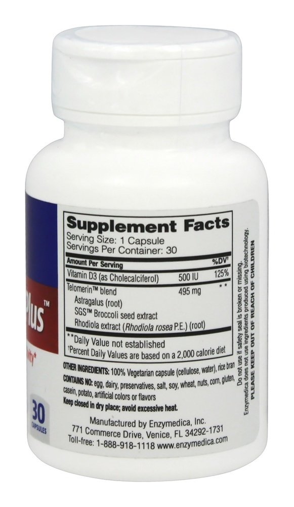 Comprar Telomere Plus - Cápsulas 30 Enzymedica - Imagem 2