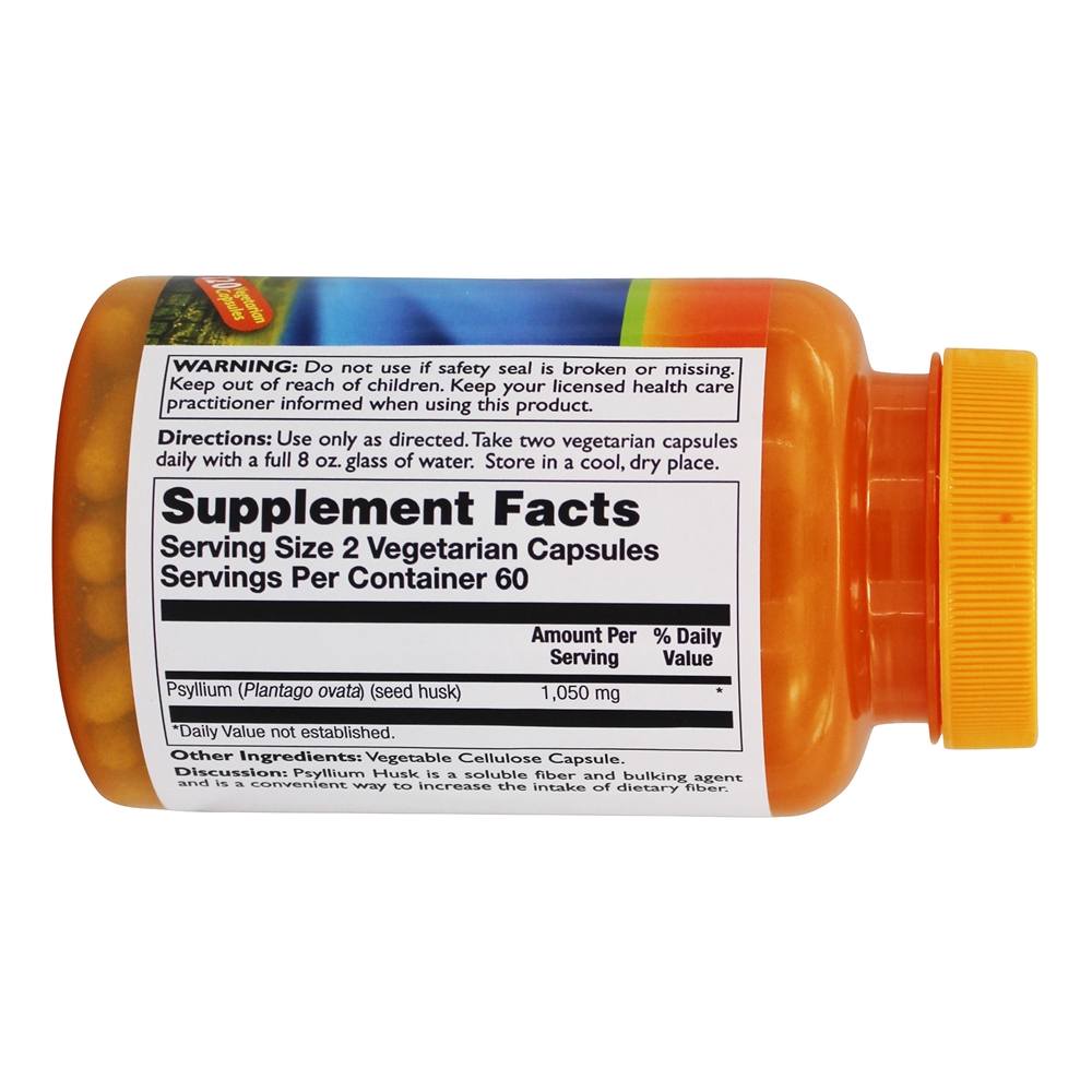 Comprar Fibra Solúvel em Psyllium Husk 1050 mg. - Cápsulas 120 Thompson - Imagem 2