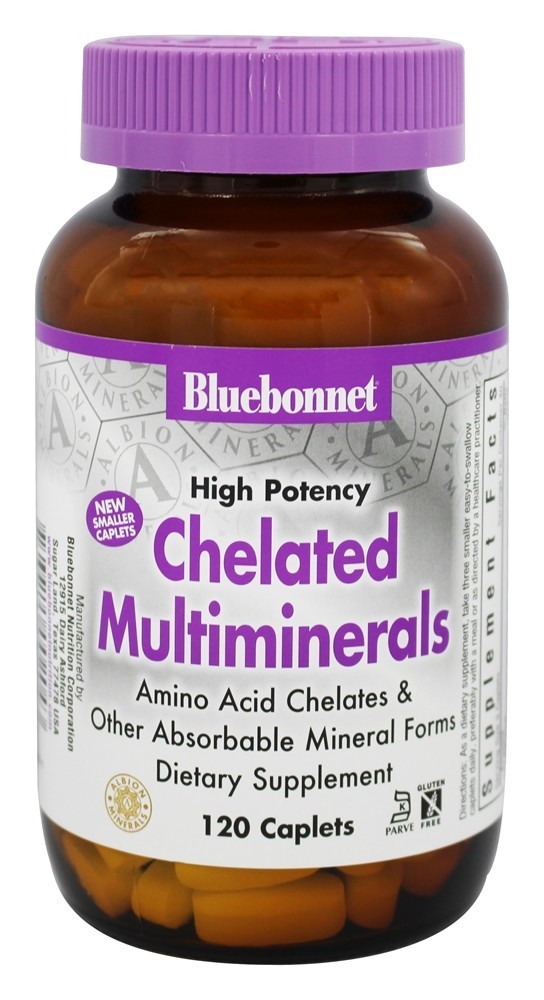 Comprar Multiminerais quelatados - 120 Cápsulas Bluebonnet Nutrition