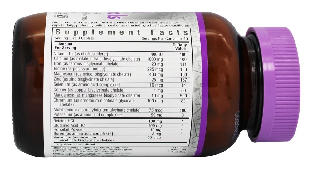 Comprar Multiminerais quelatados - 120 Cápsulas Bluebonnet Nutrition - Imagem 2