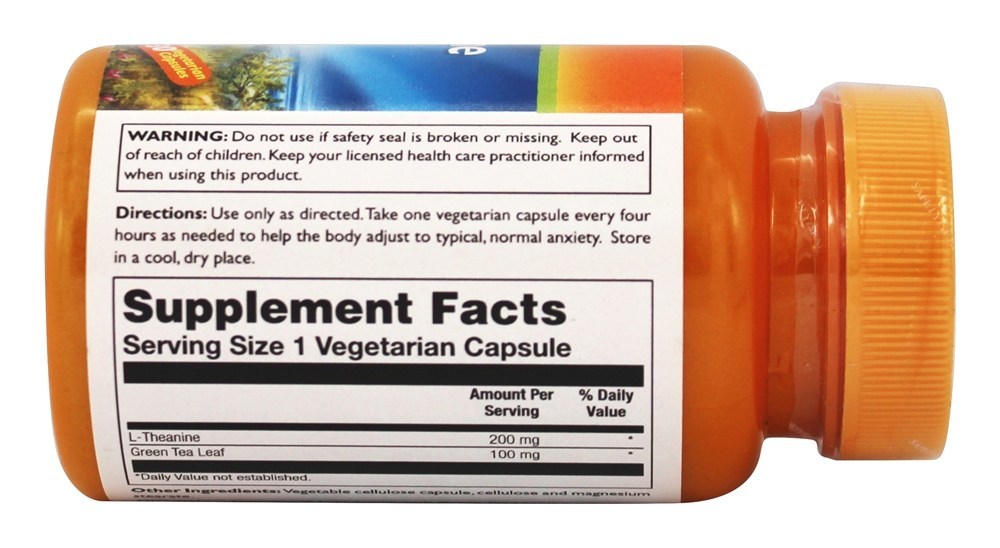 Comprar L-teanina com chá verde 200 mg. - Cápsulas vegetarianas 30 Thompson - Imagem 2