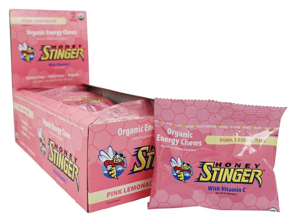 Comprar Energia Orgânica Mastiga Limonada Rosa com Vitamina C - 12 Pacotes (s) Honey Stinger