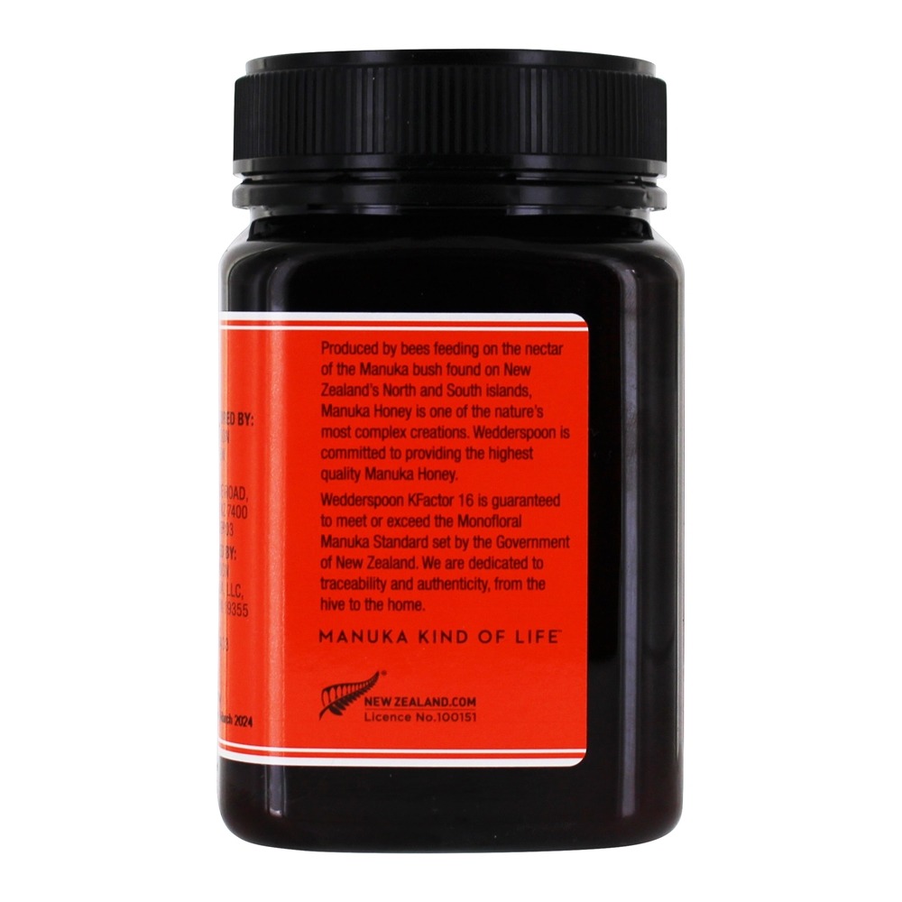 Comprar KFactor de Mel Manuka Monofloral Cru 16 - 17.6 oz. Wedderspoon - Imagem 3